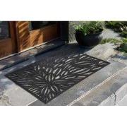 Lagos Rubber - Deurmat - Buitenmat – Zwart - Slijtvast & 100% Rubber- ...