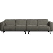 STATEMENT 4-ZITS BANK 280 CM STRUCTURE VELVET FROST
