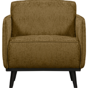 WOOOD Statement Fauteuil Met Arm - Structure - Velvet - Brass