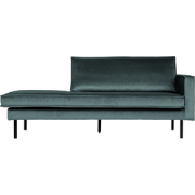WOOOD Rodeo Daybed Rechts - Velvet - Teal - 85x266x86/213