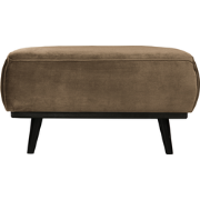WOOOD Statement Hocker - Velvet - Fluweel Taupe - 40x80x55