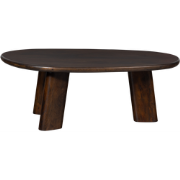 WOOOD Roundly Salontafel - Mangohout - Walnoot - 40x110x60