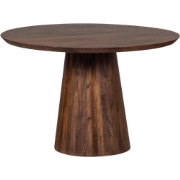 WOOOD Limit Eetkamertafel - Mangohout - Walnoot - 76x130x130