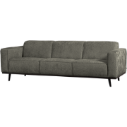 WOOOD Statement 3-zits bank - Polyester - Frost - 77x230x93