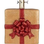 Clayre & Eef Kerstboom Standaard Cadeau 26x25x32 cm Goudkleurig Kerami...