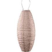 Lumiz Solar Buitenlampion - Bazaar Long Oval - 20 cm - Roze