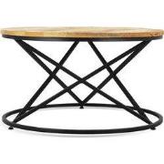 Benoa Arkansas Wooden iron Coffee Table 70 cm