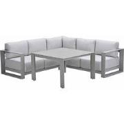 Garden Impressions Malakka lounge dining set 4-delig - taupe - valley ...