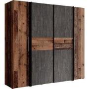 Meubella - Kledingkast Kassel - Old wood - Grijs - 200 cm