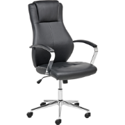 ADEPT - Bureaustoel - Zwart - Kunstleer