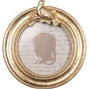 Clayre & Eef Fotolijst Ø 8 cm Goudkleurig Kunststof