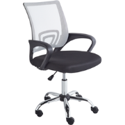 SOLID - Bureaustoel - Zwart/Wit - Polyester