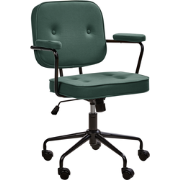 PAWNEE - Bureaustoel - Donkergroen - Stof