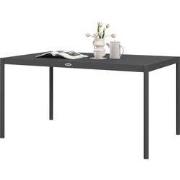 Tuintafel weerbestendig Aluminium - 145 x 90 x 74 cm - Donkergrijs