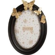 Clayre & Eef Fotolijst 10x15 cm Zwart Kunststof