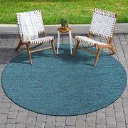 Solid Uni Buitenkleed - Weerbestendig - Rond Effen Vloerkleed - Tuin B...