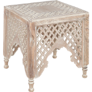 KADMA - Bijzettafel - Lichte houtkleur - Mangohout