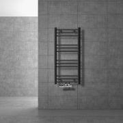 Badkamerradiator Sahara 400 x 800 mm antraciet recht + middenaansluiti...