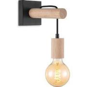 Home sweet home wandlamp Billy - hout/ metaal