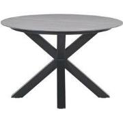 Lowland tafel - Ø120 cm - carbon black - Centostone Napoli grey