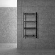 Badkamer radiator Sahara 500x800 mm antraciet recht met zij-aansluitin...