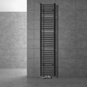 Badkamerradiator middenaansluiting 300x1800 mm antraciet recht met wan...
