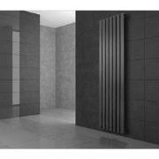 Badkamerradiator middenaansluiting 480x1800 mm antraciet met LuxeBath ...