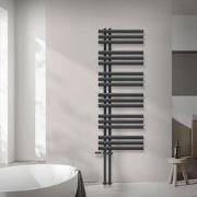 Badkamerradiator middenaansluiting 500x1400 mm antraciet met onderaans...