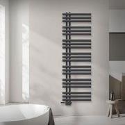 Badkamerradiator middenaansluiting 500x1600 mm antraciet met LuxeBath ...
