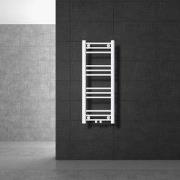 Badkamer radiator middenaansluiting 300x1800 mm wit recht incl. montag...