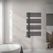 Badkamer radiator middenaansluiting 600x1000 mm antraciet met LuxeBath...