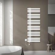 Badkamer radiator middenaansluiting 500x1400 mm wit met verwarmingsele...