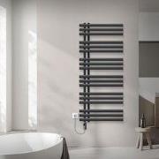 Badkamerradiator middenaansluiting 600x1400 mm antraciet met verwarmin...