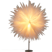 SATOPANTH - Kerstdecoratie ster lamp - Gebroken wit - Papier