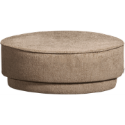 vtwonen Pearl Poef - Chenille - Mud Melange - 28xØ80