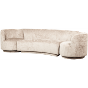 WOOOD Combi-Popular Bank - Chenille - Naturel - 72x370x97