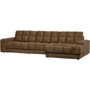 WOOOD Second Date Chaise Longue Rechts - Structure Velvet - Brass