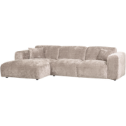 WOOOD Cloud Chaise Longue Bank Links - Chenille - Naturel - 80x280x165