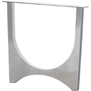 WOOOD Zaandam Design Tafelpoot - Metaal - Chrome - 1 stuks - 72x79x10