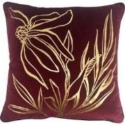 Dutch Decor LONNEKE - kussenhoes 45x45 cm - bladmotief - Pomegranate -...