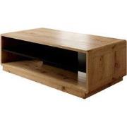 Meubella - Salontafel Acuna - Mat zwart - Eiken - 120 cm