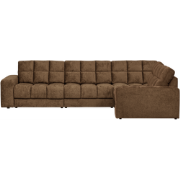 WOOOD Second Date Hoekbank Rechts - Structure Velvet - Brass