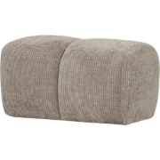 WOOOD Mojo Poef - Ribstof - Donker Zand - 80x60x45