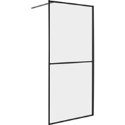 ACULEO - Douchescherm - Zwart - Veiligheidsglas