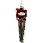 Clayre & Eef Kersthanger 4x3x13 cm Zilverkleurig Glas