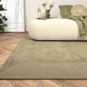 Wollen vloerkleed Twig groen - Interieur05 - 240 x 340 cm - (XL)
