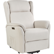 ELEGY - Verstelbare fauteuil - Lichtbeige - Polyester