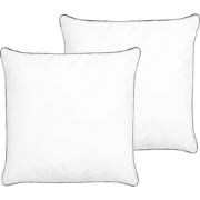 PELISTER - Kussen set van 2 - Wit - 80 x 80 cm - Katoen