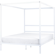 LESTARDS - Hemelbed - Wit - 160 x 200 cm - Staal