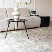 Vintage vloerkleed Ornament grijs/beige met franjes Beige; Grijs - Vis...